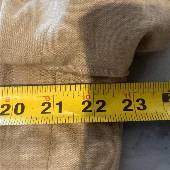 Banana Republic Men's Tan Linen-Blend Blazer - Single-Breasted Jacket 46 R - Picture 6 of 10